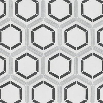 Coco 7" x 8" Porcelain Patterned Wall & Floor Tile