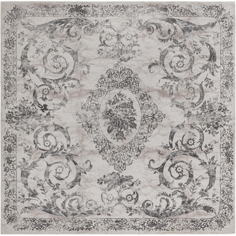 Senter Oriental Indoor Rug, Square 7'10"