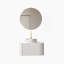 Meuble-lavabo de salle de bain 30 po avec lavabo, lavabo à fixation murale à bords arrondis flottants avec tiroir, lavabo en céramique blanc avec motif de pierre, pré-assemblé, vert clair-1336619127-1336619120