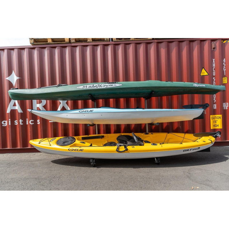Izear 3 Kayak Rack With Caster Wheel