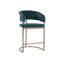 Upholstered Stool with Metal Frame-1572054301