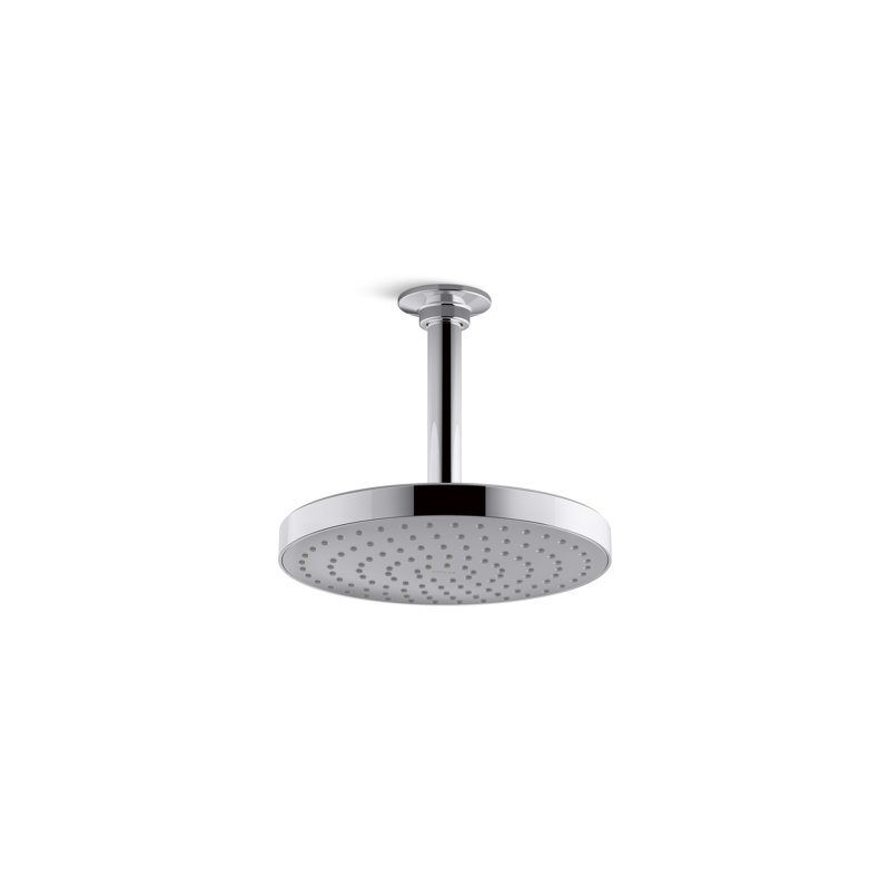Flood Fixed Shower Head, 2.5 GPM, Polished Chrome