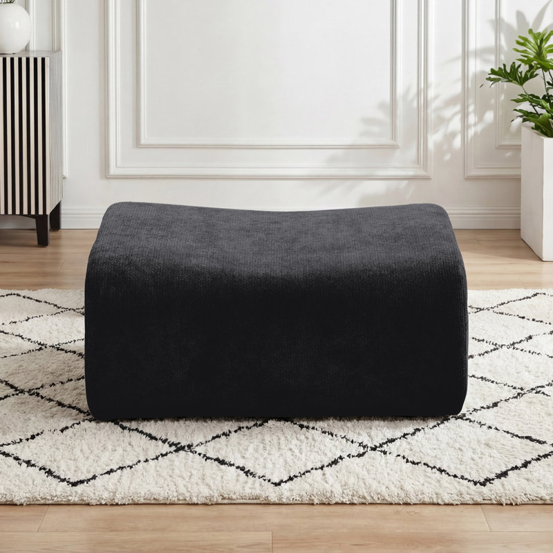 Repose-pieds Chester de 35,4 po Chester, Noir