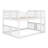 Full Over Full Bunk Bed With Ladder - Sturdy Wood Frame & Safety Guardrails-1585901678