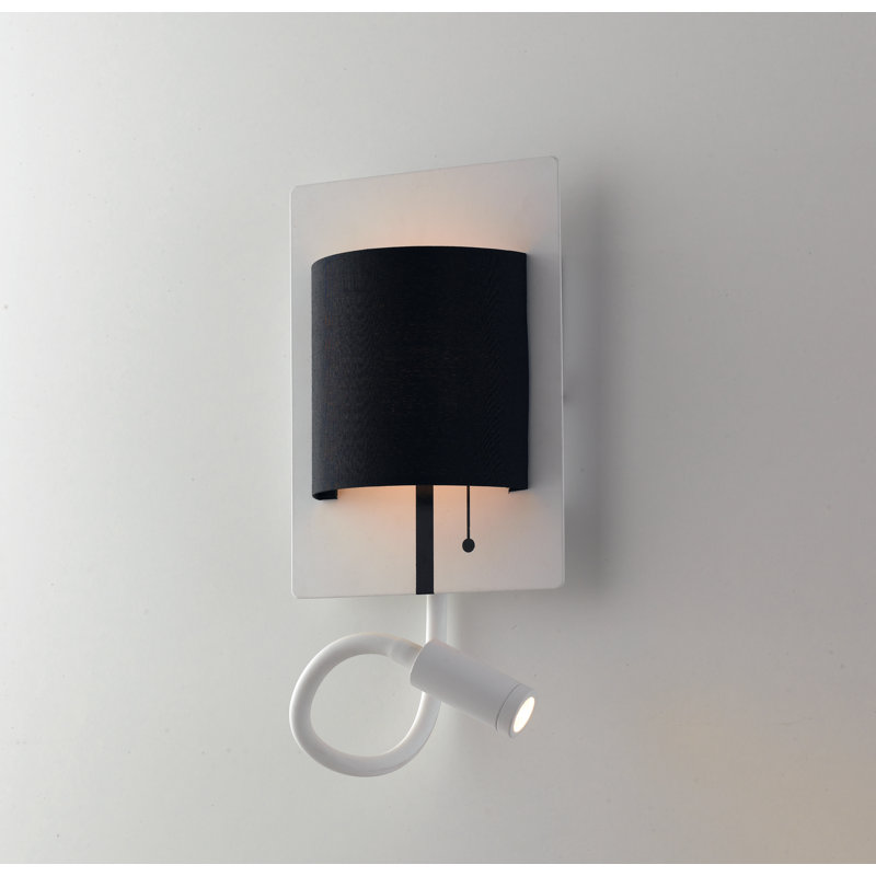 Birdsall Steel LED Flush Mounted Sconce, White