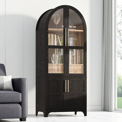 Armoire de rangement arquée à usages multiples - idéale pour la cuisine, la salle à manger et le salon