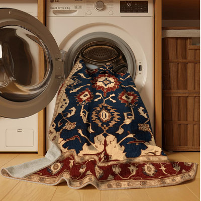 Tapis brun lavable à la machine