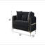 Causeuse convertible en tissu de velours Melody