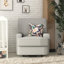 Fauteuil oscillant, inclinable et pivotant rembourré Abingdon-1174302633
