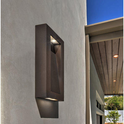 Luminaire de cloison d'extérieur à DEL Vossi
