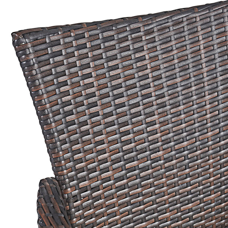 Ensemble de chaises d'extérieur en osier PE (ensemble de 2)