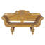 Banc de terrasse en bois Halifax