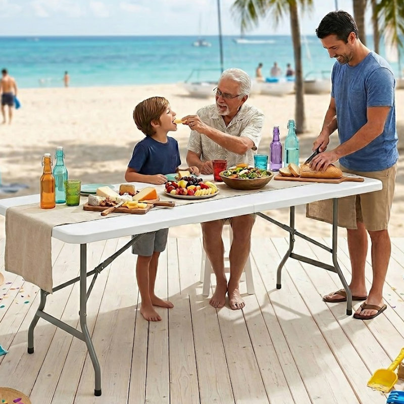 Table de banquet pliable 8 pi SIMPLI-Magic, 29.7" H x 48.4" L x 3.4" W