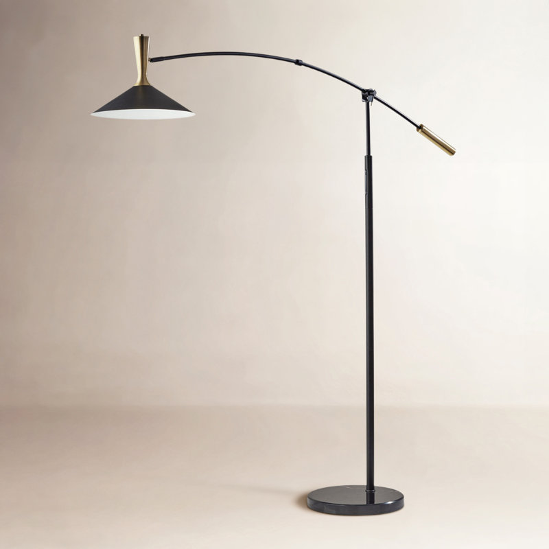 Lampe sur pied arquée / arquée à DEL 81 po sahrye