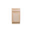 Unfinished Ready To Assemble Solid Wood Shaker Kitchen Trash Pull-Out Base Cabinet - 18" W x 34.5" H x 24" D - BT18