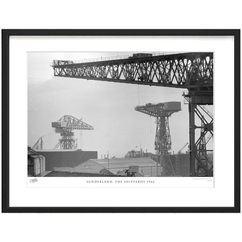 Sunderland, The Shipyards 1966 by Francis Frith - Single Picture Frame Print, 45cm H x 60cm W x 2.3cm D
