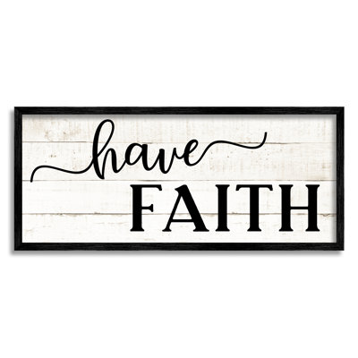 «Have Faith», motif de planches de campagne