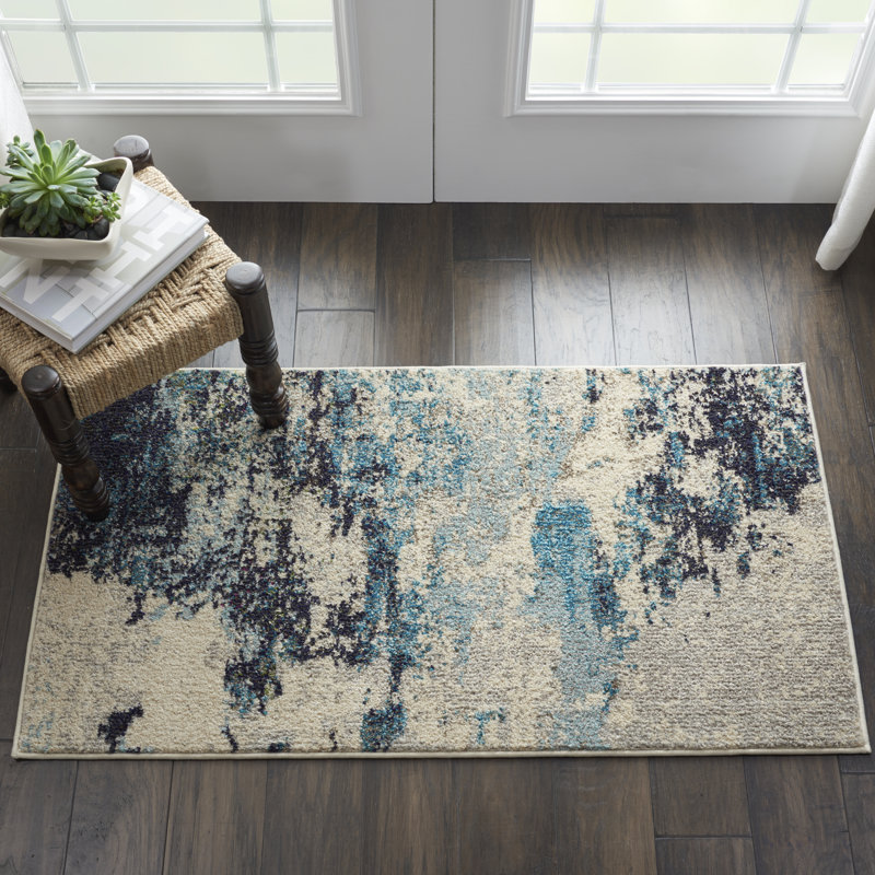 Lucrezia Abstract Area Rug, Rectangle 66 x 114 cm