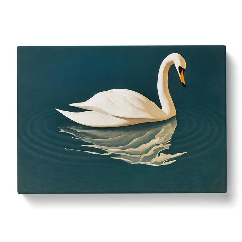 Intoxicating Swan - Wrapped Canvas, 35cm H x 50cm W x 3cm D
