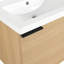 Meuble-lavabo moderne avec cadre en bois avec lavabo, armoire de salle de bain-667826203-647099377