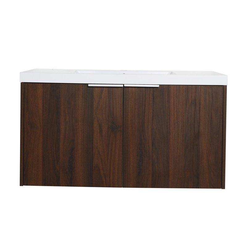 Bathroom Vanity with Resin Sink, 36"