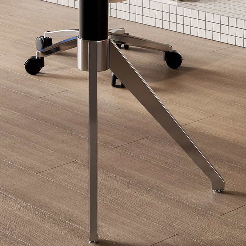 Bureau pratique moderne en forme ovale, Blanc, H 29,52 po x l 62,99 po x P 27,55 po