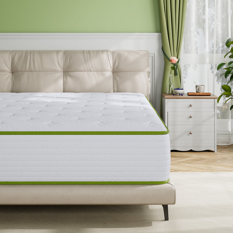 Alwyn Home Nerbone 10''/12'' Medium Hybrid Mattress with Anti - Static Cooling Gel Memory Foam, Certified by CertiPUR - US, OEKO - TEX, and SGS