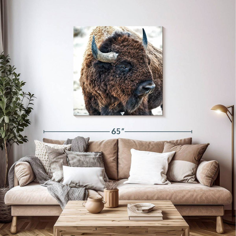 Ronce en présence de bisons, H 39 po x l 39 po