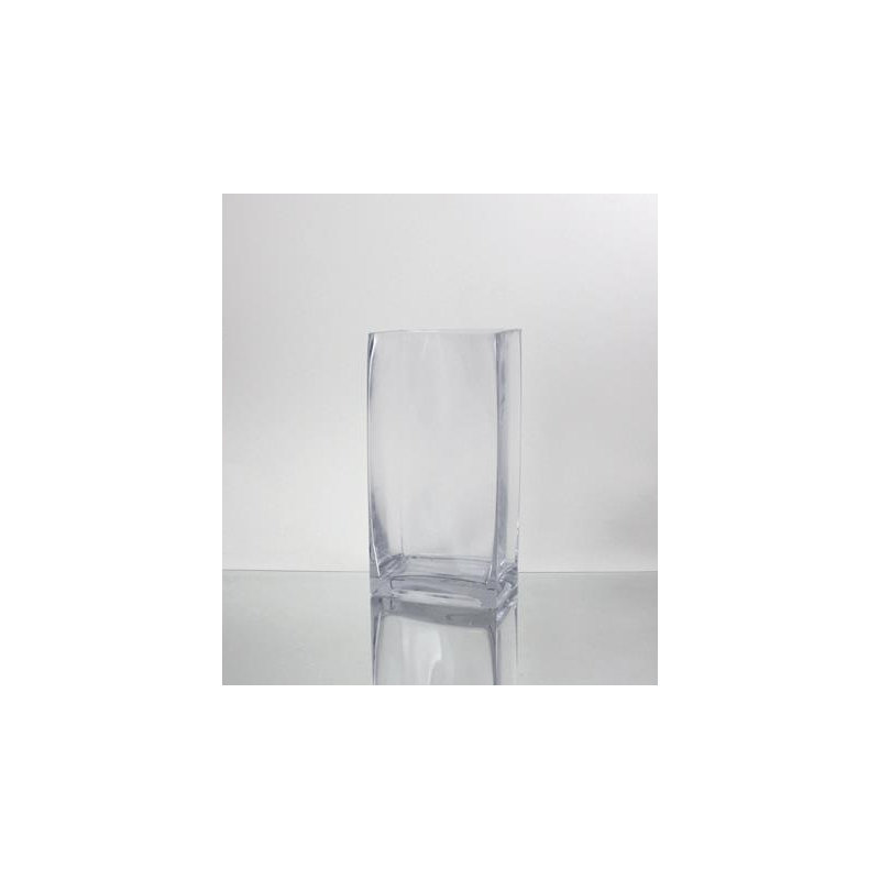 Handmade Glass Table Vase, 12" H x 6" W x 4" D