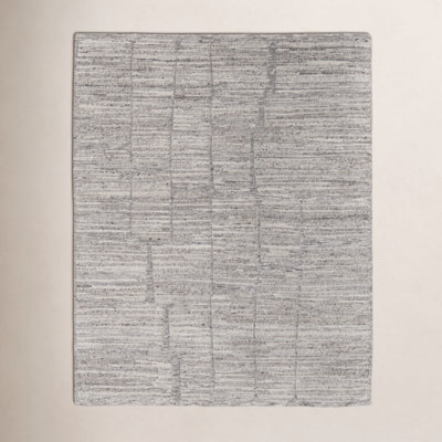 Hand-Woven Abstract Wool Rug