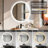 Round Frameless Backlit Led Bathroom Vanity Mirror Dimmable Anti-fog Wall Mounted Mirror-1742799663