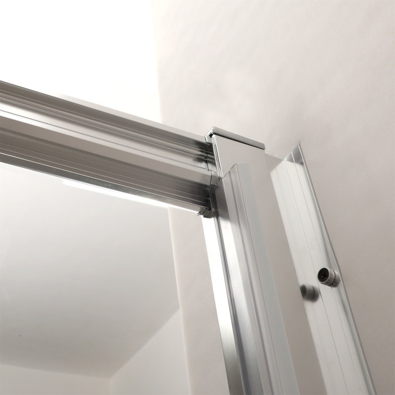 Paroi de douche coulissante simple H 60 po x H 72 po, Chrome 