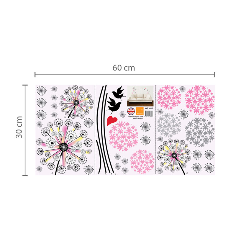 Wall Decal, 110 cm H x 158 cm W