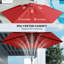 Parasol d'extérieur avec 6 baleines, rouge vin-1339959994