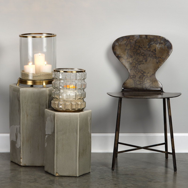 Table de bout bloc Bitania, Taupe, H 10 po x l 11,5 po x P 14 po