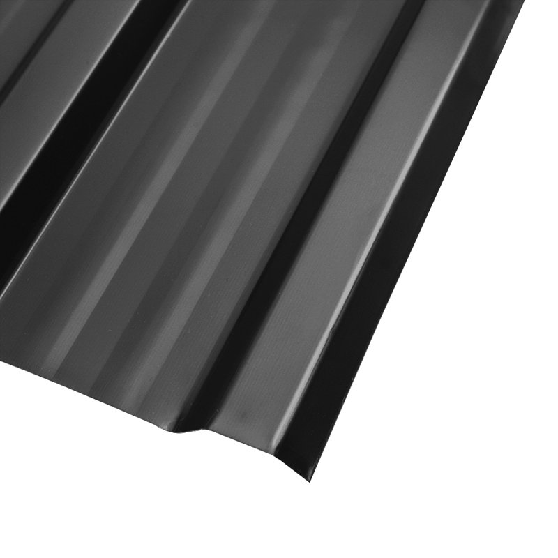 Dakota Fields Rust Resistant Steel Roofing Kit, 117 cm H x 47 cm W x 2.03 cm D, Black