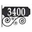 Nite Bright Scroll Reflective Address Post Lawn Insert
