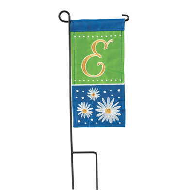 Mini drapeau marguerite monogramme 4 x 8,5