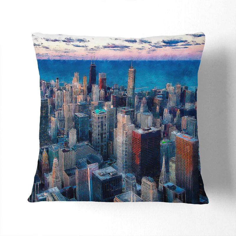 Square Throw Cushion, 40cm H x 40cm W x 15cm D, Black