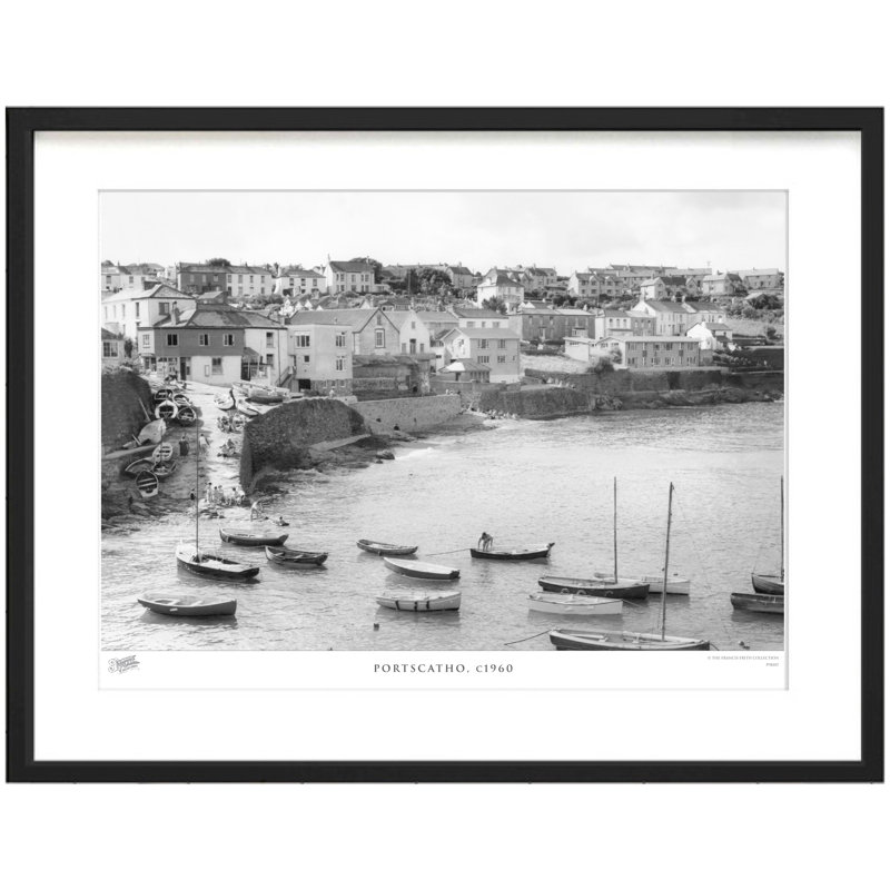 Portscatho, C1960 - Single Picture Frame Print, 28cm H x 36cm W x 2.3cm D