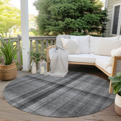 Altair Washable Plaid Indoor / Outdoor Rug