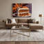 Desserts Carrot cake Brown Canvas Wall Art-1035210542