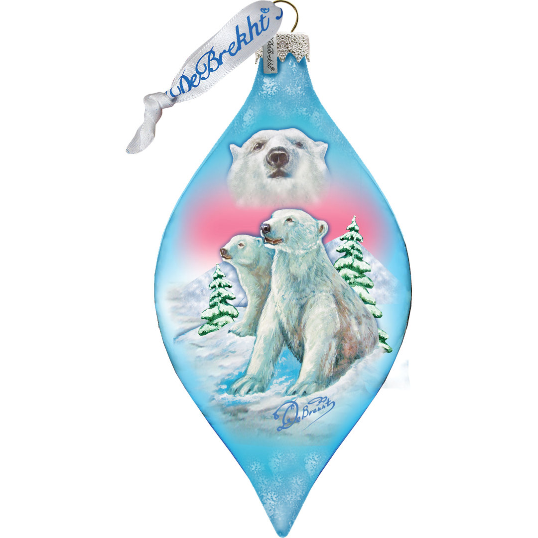 3.5'' Handmade Glass Hanging Figurine Ornament The Holiday Aisle®