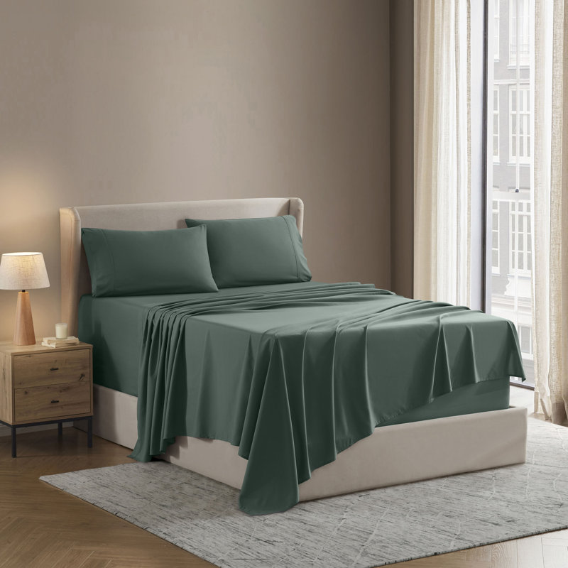 Ensemble de draps Luxury Collection Classic, Vert sapin, Très grand séparé