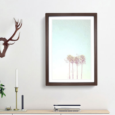 Summertime Palm Trees in Abstract - Picture Frame Painting Print