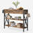 Farmhouse Console Table – 2 Drawers, 2 Shelves, Storage Basket & Hooks for Entryway-2096046721