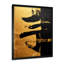 Reproduction d'art mural doré noir, signe japonais, calligraphie III-310384427-310384426