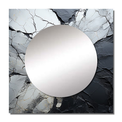 Huxen - Spiritual Stone Large Square Mirror For Wall Art Decor