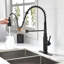 Robinet de cuisine rétractable à poignée simple avec accessoires-70171897