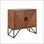 Armoire d'appoint en bois, base en métal
